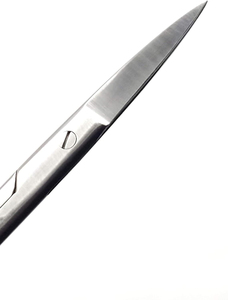 Juego de tijeras de disección de funcionamiento de grado O.R Premium de metal sólido Juego de 2 tijeras rectas + curvas de acero inoxidable negro dorado - Product Image 4