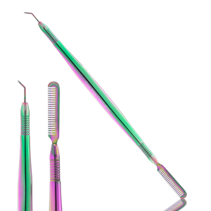 Vente en gros de peigne séparateur de cils végétalien en acier inoxydable de marque privée pour la beauté durable du lifting professionnel des cils - Product Image 1