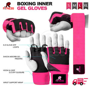 ผ้าพันมือสำหรับชกมวยแบบมีเจลในตัว ใช้งานง่าย รวดเร็ว พร้อมถุงมือเจล - Product Image 3