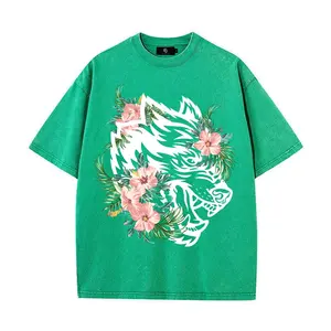 เสื้อยืดผู้ชายโอเวอร์ไซส์ผ้าคอตตอนพิมพ์ลายโอเวอร์ไซส์ - Product Image 5