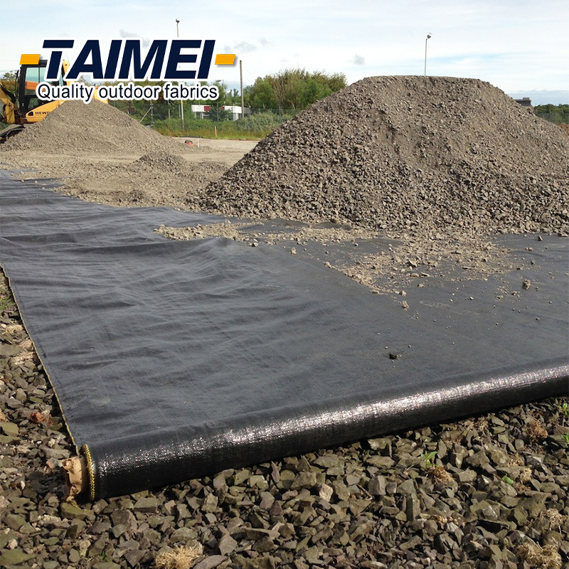 Outdoor PP Woven Geotextile Fabric Soil