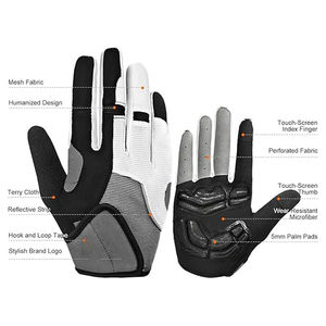 Guantes de Ciclismo de Medio Dedo Antideslizantes, Absorbentes de Impactos, Ligeros, Ajuste Perfecto, Unisex, para Deportes, Carreras de Bicicleta, con Logotipo Personalizado - Product Image 2