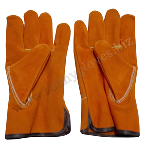 Venta caliente Precio de fábrica Material de cuero de grano de vaca Guantes de seguridad para conductores Guante de cuero de alta calidad para conductores - Product Image 2