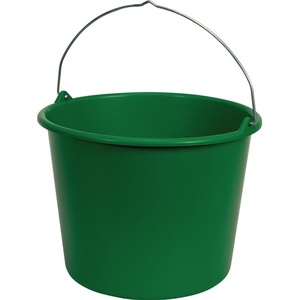 GRIPLINE L 12L Grey <b>Plastic</b> Construction <b>Bucket</b> - Product Image 5