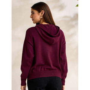 Women's Printed <b>Zip</b> Hoodie Full-<b>Zip</b> <b>Hooded</b> Sweatshirt 100% Cotton Fleece Regular Fit Long Sleeve Solid Color Casual Lightweight - Product Image 3