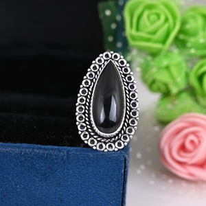 Bague Spinner en argent sterling 925 avec onyx noir Pierre précieuse faite à la main en argent sterling 925 Bijoux de bague classique naturelle de haute qualité - Product Image 4