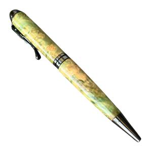 Stylo à bille en bois stabilisé fait main de luxe de qualité supérieure Largeur d'écriture de 0,7 mm Cadeau d'affaires Mariage Collection Aquamarine - Product Image 6