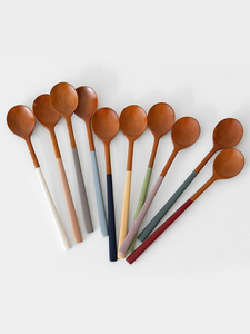 Couverts ronds en bois d'acacia pour 4 personnes les plus vendus d'Artex Thien Thanh - Product Image 2