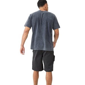 New Design Custom Two Zipper Pockets Front Men's Fashion Wear 100% Cotton Solid Customizable Color Streetwear Short <b>Elastic</b> - Product Image 3