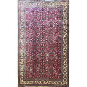 Alfombra Turca de Lana Natural de Estilo Tradicional Anudada a Mano 9'8 X 6'6 Pantk009 - Product Image 1