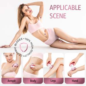 Depiladora Eléctrica Recargable para Mujer, Resistente al Agua IPX7, para Rostro y Cuerpo, Depiladora Húmeda/Seca para Piernas y Axilas, Color Rosa - Product Image 6