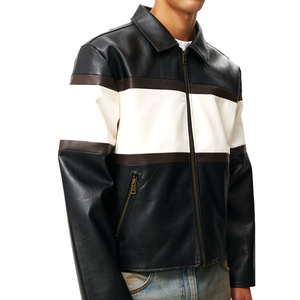 Wholesale Price New Models Men's Genuine Leather Bomber Jackets Stand Custom Made Top Selling Winter Jacket Windproof Breathable - Product Image 4