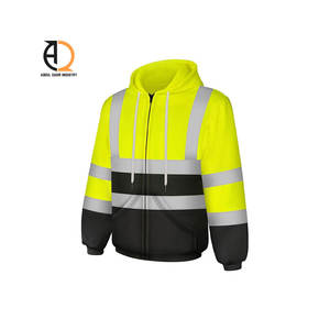 Unisex <b>Reflective</b> <b>Safety</b> <b>Clothing</b> Hi Vis Construction Motorcycle Duty Jacket High Visibility <b>Reflective</b> Bomber Jacket - Product Image 3