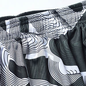 Short de basket-ball personnalisé pour hommes de Style High Street taille élastique couleur unie 100% Polyester vêtements de sport à séchage rapide - Product Image 3