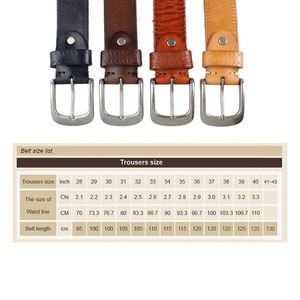 Cinturones de Cuero Genuino al por Mayor para Hombre, Hebilla de Aleación Casual, Duraderos, Profesionales, de Lujo, Moda, Servicio OEM de Pakistán - Product Image 5