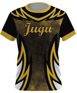 Camiseta deportiva de manga corta transpirable de Jersey sublimado personalizado de alta calidad con diseño frontal y logotipo - Product Image 1