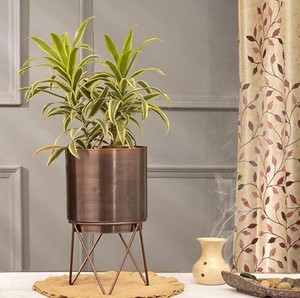 Maceta decorativa antigua hecha a mano de lujo con soporte para jardín, decoración del hogar para exteriores e interiores - Product Image 2