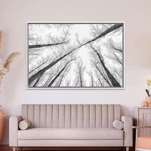 Art mural imprimé sur toile élégant : décoration graphique moderne, toile encadrée blanche - Product Image 1