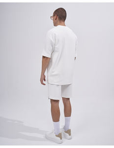 Ensemble d'entraînement d'été pour hommes, t-shirt et short de style décontracté écologique, survêtement à motif uni pour l'entraînement - Product Image 3