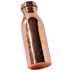 Bouteille d'eau en cuivre moderne en métal Cadeau de fête Bouteille d'eau en cuivre pour l'Ayurveda Bienfaits pour la santé Eau potable - Product Image 6