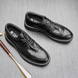 Zapatos Casuales Ligeros con Plantilla Absorbente de Sudor y Estructura Flexible, Zapatos Diarios para Hombre, Zapatos de Cuero - Product Image 2