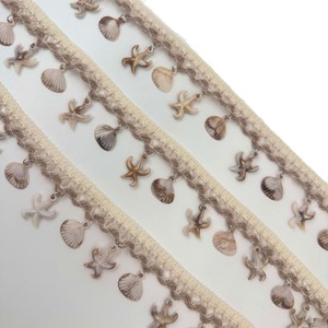 Conchiglie cucite a mano e stelle marine stile etnico nastro di pizzo accessori per l'abbigliamento tende per la casa accessori per l'abbigliamento - Product Image 2