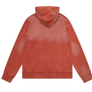 100% coton poids lourd hommes soleil fané sweats à capuche personnalisé blanc vêtements de plein air chaud lavage à l'acide à capuche - Product Image 2