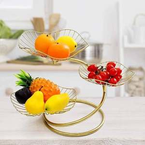 Panier de rangement suspendu multifonctionnel en acier inoxydable vintage de qualité supérieure, écologique, pour la cuisine, les fruits - Product Image 5