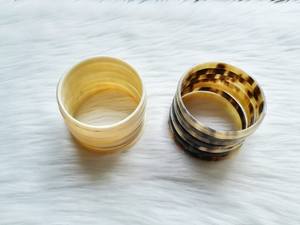 Brazalete Curvo de Cuerno de Búfalo Hecho a Mano para Mujer y Hombre, Brazalete de Cuerno Natural Antiguo Hecho a Mano - Product Image 5