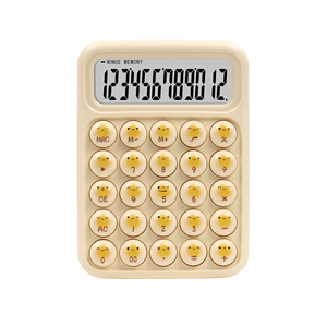Botones mecánicos ABS coloridos redondos silenciosos cómodos de 12 bits, <span class=keywords><strong>calculadora</strong></span> de oficina de negocios de escritorio, bonita para niñas - Product Image 3