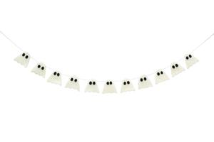 Handmade felt Garland Artisan Handmade Wool White ghost Garland <b>Halloween</b> Felt Garland felt Handmade - Product Image 6