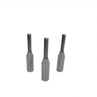 מקדח כרסום ישר דו-שיני TCT 55HRC ניתן להתאמה אישית, מקדחי CNC 3-10 מ\\\"מ לעיבוד עץ, תמיכה ב-ODM ו-OEM