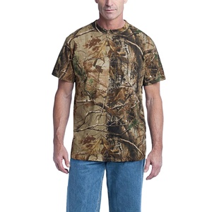 T-shirt de chasse OEM léger coupe-vent pour l'extérieur, motif camouflage Real Tree, forêt, jungle, palmiers, séchage rapide, vente en gros - Product Image 3