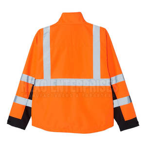 Suministro de fábrica de alta calidad, chaquetas reflectantes de seguridad hechas a medida, ropa de trabajo de poliéster al por mayor - Product Image 2
