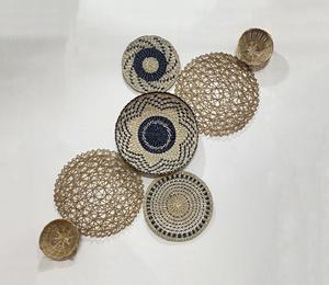 Arte de yute para colgar en la pared de calidad superior con aspecto de lujo, arte de pared de alta venta de yute, elegante para decoración de Hotel y hogar, uso al por mayor - Product Image 3