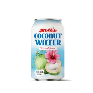 Fabricant de boissons sans cholestérol ISO hackp au Vietnam, marque privée originale d'eau de noix de coco biologique pour l'eau de noix de coco