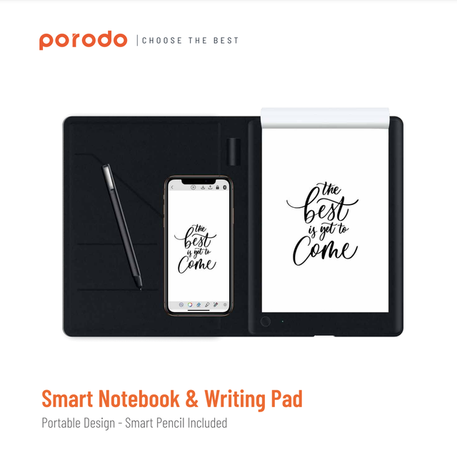 Porodo Smart Writing Notebook With Pen Book for School Kids New Product for Kids Best Selling 2023