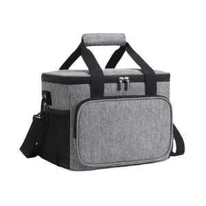 OEM Custom Thermal Insulated Zipper Lunch Tote Bag Cooler Bag with Shoulder Strap From Malaysia