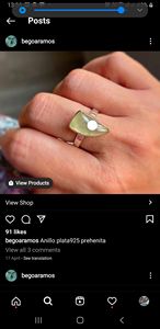 6x9mm émeraude corindon ovale anneau à la mode 925 en argent Sterling plaqué or bague pour fête porter des bijoux pour le cadeau de fête des mères - Product Image 2