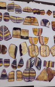 Fluorita Natural 15-30mm tallado pera rectángulo piedras 9600 Cts lote Iroc ventas alta calidad fluorita suelta piedra preciosa tallada de lujo - Product Image 3