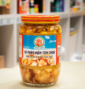 Haute qualité en gros spécial Ngoc Lien conservé aubergine sauce aux crevettes aigres 400g bocal en verre Vietnam nourriture traditionnelle HACCP ISO - Product Image 2