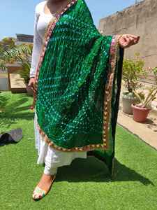 Dupatta de Seda Surtida de Rajastán para Niñas - Product Image 3