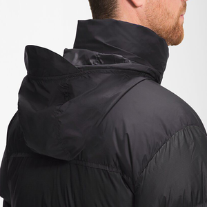Veste en duvet coupe-vent décontractée pour hommes, vente en gros de blouson bombardier à motif tissé de couleur unie chaud et épais d'hiver personnalisé, 20 - Product Image 5