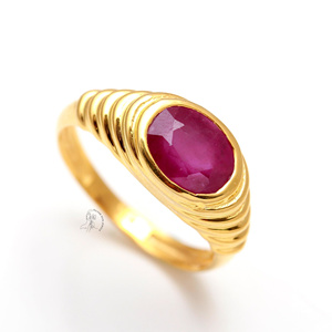 แหวนทับทิมธรรมชาติออกแบบสำหรับผู้หญิง925แหวนเงินสเตอร์ลิงแฟชั่นทำด้วยมือเครื่องประดับอัญมณีสังเคราะห์ - Product Image 2