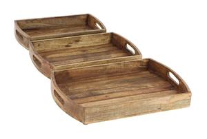 Plateau à café naturel de qualité supérieure fait à la main, plateau de service pliable fait à la main pour le salon, vaisselle, vente en gros en Inde - Product Image 2