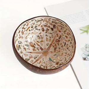 Nouvelle collection d'ustensiles de cuisine: bols en noix de coco à motif de nacre polie naturelle et durable du Vietnam - Product Image 6