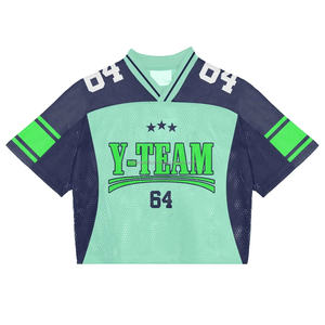 2025เสื้อยืดฟุตบอลสำหรับผู้ชาย, เสื้อยืดแฟชั่นผ้าฝ้าย100% ระบายอากาศตาข่ายลายพิมพ์ตัวเลขทรงหลวม - Product Image 1