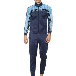 Ensemble de survêtement de sport d'hiver personnalisé OEM 100% coton avec logo vierge, pantalon de survêtement, jogging, survêtement à fermeture éclair intégrale pour hommes - Product Image 1