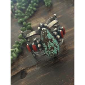 Chimney Butte Multi Stone & Sterling <b>Silver</b> Fashion <b>Cuff</b> <b>Bracelet</b> - Product Image 4