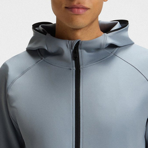 Sudadera con Capucha para Hombre, de Alta Calidad, Color Sólido, Material Poliéster/Algodón, Transpirable, con Cierre de Cremallera, Estilo Relajado, Precio al por Mayor 2026 - Product Image 2